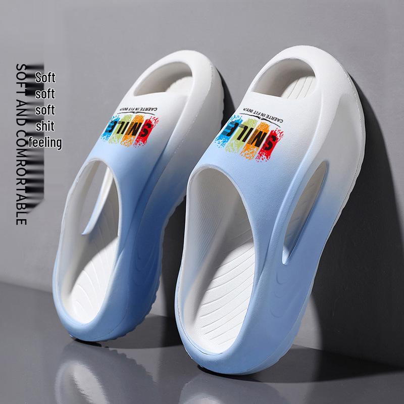 Summer Thick-Soled Height-Boosting Soft-Sole Non-Slip Breathable Slippers for Men  Women 36-37