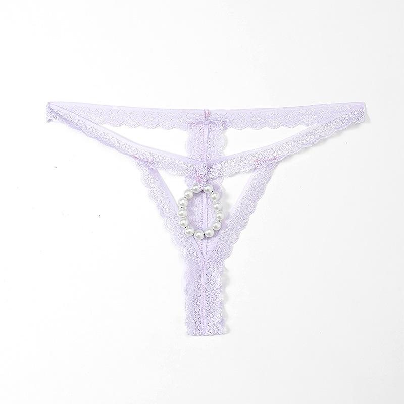 Sissy Dessous Herren O-Ring Perlen Jockstrap Sexy Spitze G-String Tangas Unterwäsche Durchsichtig Atmungsaktiv Slip Transparente Höschen