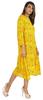 Bimba Printed Flared Midi Dress For Women Rayon Crepe Casual Summer Dress