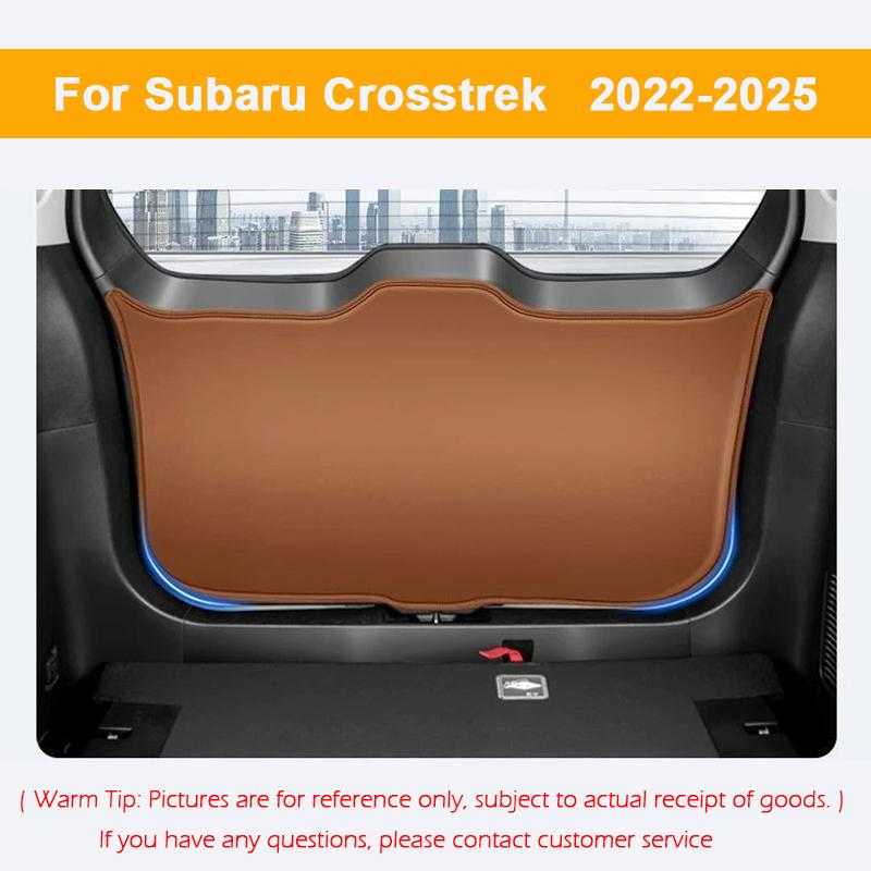 Car Trunk Mat For Subaru Forester XV Outback Crosstrek 2025 Leather Boot Liner Full Coverage Anti-Scratch Interior Accessories