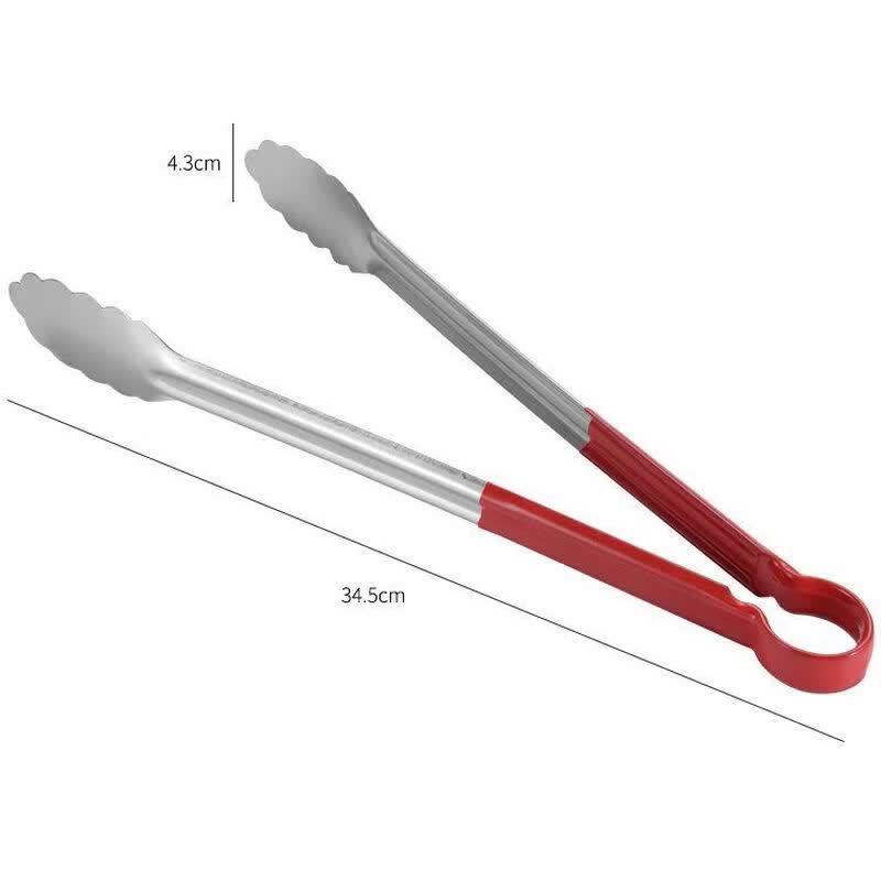 Zhizhou Kitchen 14-inch Stainless Steel BBQ Tongs (2-Pack)