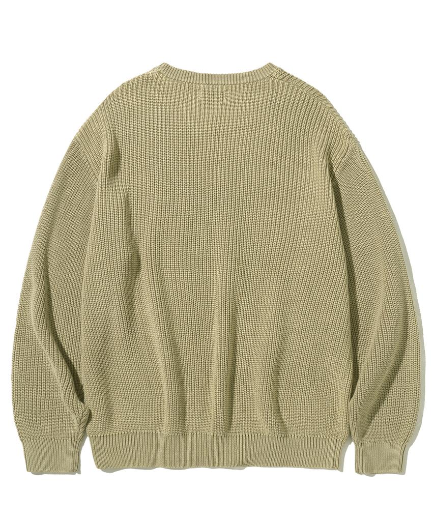 FILLUMINATE Washed Hazzi Round Knit - Beige