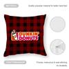 Dunkin' Donuts Cushion Cover Anti-dustmite Pillowcase Invisible Zipper Silky Short Plush Sofa Cushion Cover