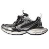 3XL Low Top Chunky Sneakers Women's Black & Silver 734731W3XLX1080