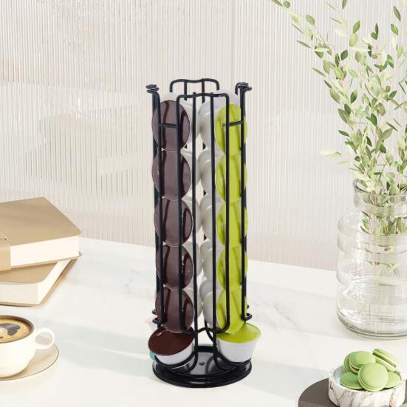 Soporte para cápsulas de café Nespresso Vertuoline, giratorio 360 grados, gran capacidad