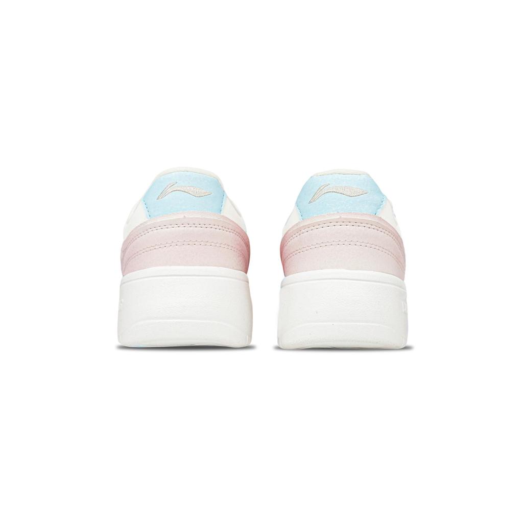 Li Ning Sourdough Slip Resistant Abrasion Resistant Low top Skateboard Shoes Women's Macaroon Pink AGCU112-6(Team1034-)