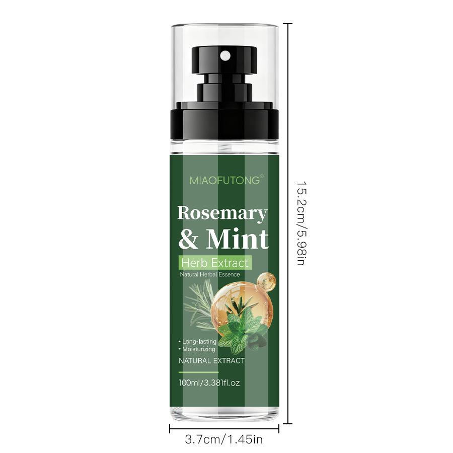 Rosemary Mint Hair Care Spray: Plant-Based, Gentle Moisturizing for Scalp & Hair Strengthening