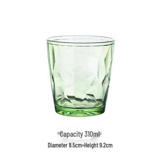 Colored Acrylic Water Cup: Transparent, Heat-Resistant, Drop-Resistant—Perfect for Mouthwash, Juice, Tea, or Beer.