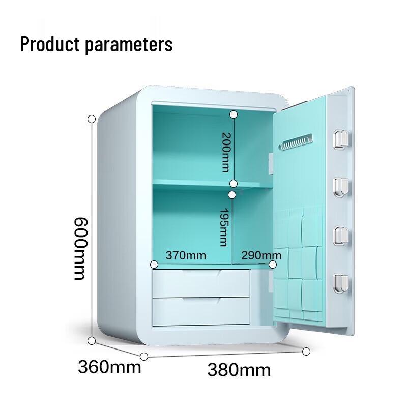 Deli Fingerprint Password Security Safe