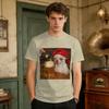 Sad Dog Drinking Beer Funny Chihuahua Meme TShirt Unisexs Streetwear TShirts Summer Breathable Popular Tees Plus Size Tops