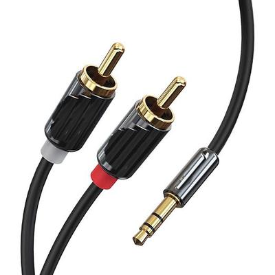 Kabel audio RCA do 3,5mm męski, Kabel 3,5mm do 2RCA męski Kabel RCA, Rozdzielacz Y B06XFTHCNY