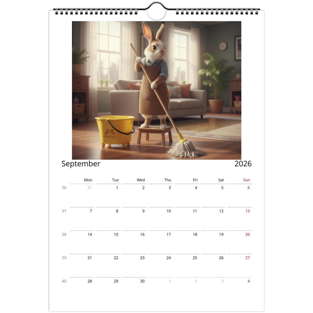 Wandkalender 2026, Kalender mit lustigem Thema, Lustiges Chat-Geschenk, Perfekte Wahl für den Heimgebrauch.