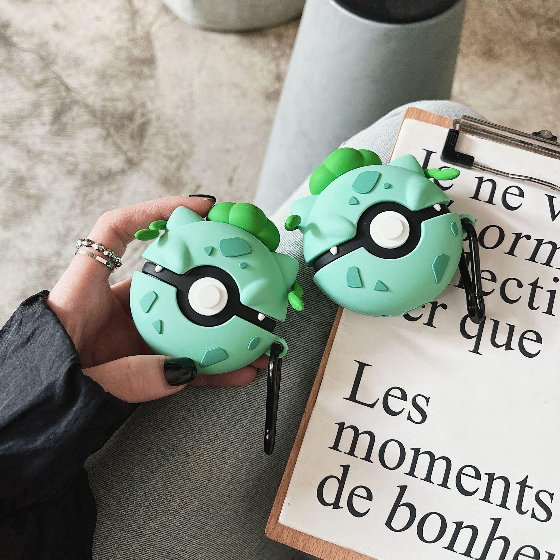 

Pokemon Frog Green Ball для Airpods Pro 2 Чехол, противоударный защитный силиконовый чехол с аниме для Airpods 1/2/3 Чехол для детей Funda for airpods 1 2