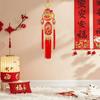 Red New Year Gold Hanging Ornament Chinese knot Felt Fu Character Door Hanging Large Luck Spring Festival Decoration