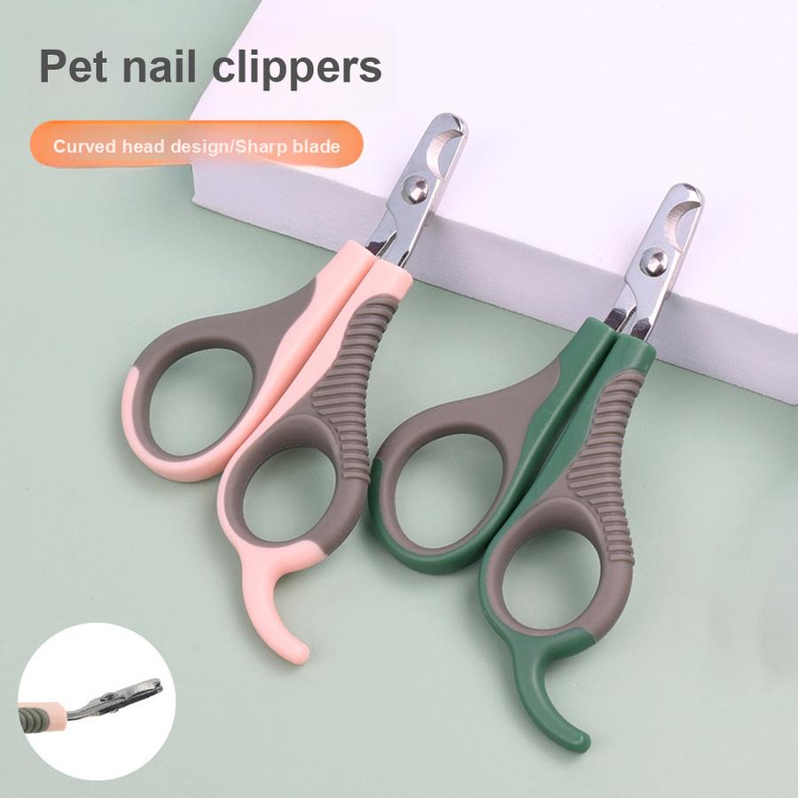 Pet Nail Clippers Cat Nail Scissors Curved Head Cat Nail Cutter Dog Nail Clippers Pet Grooming Scissors Pet Supplies