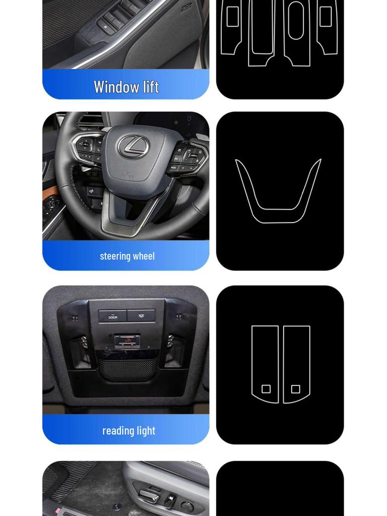 Tempered Glass Protective Film for 2025 Lexus GX550h Interior Navigation Screen