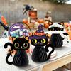 Halloween Freestanding Paper Figure Set, Seasonal Display Accent for Home Tables, Shelf Styling, Entry Points and Retail Shop Scenes