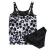 Women's Split Sexy Bikini Print Swimming Costume With Bra Pads And No Steel Bra