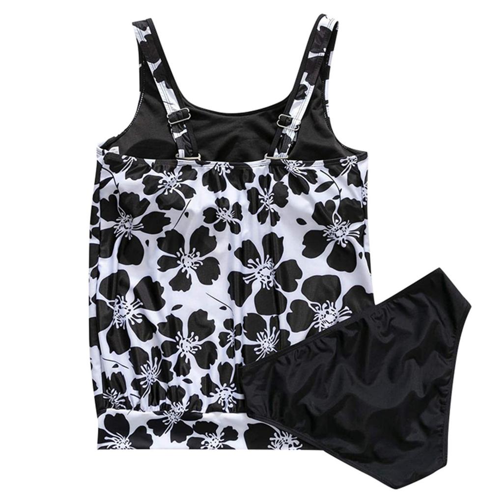 Women's Split Sexy Bikini Print Swimming Costume With Bra Pads And No Steel Bra