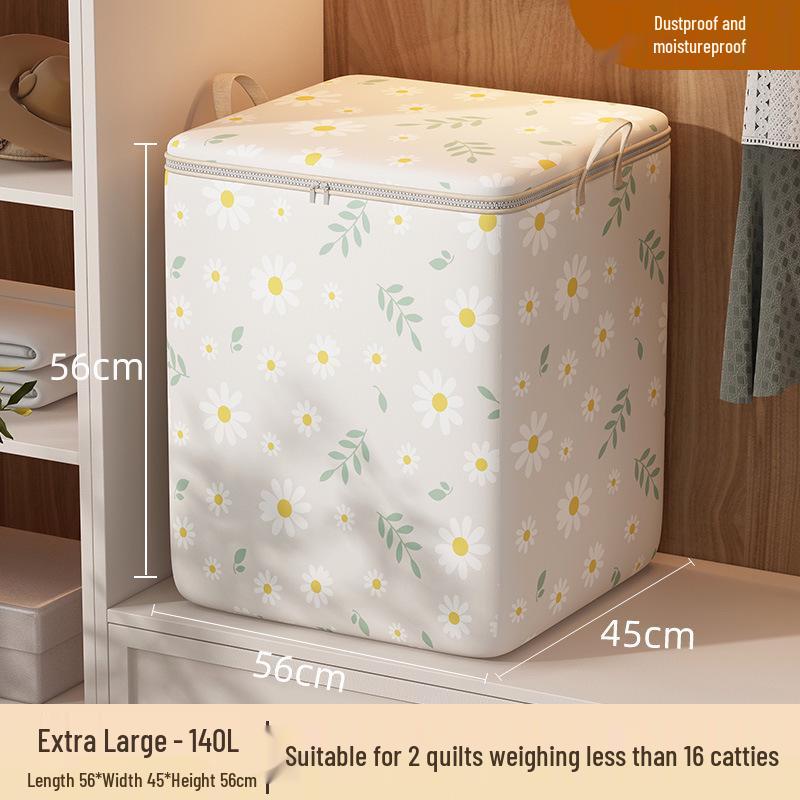 Waterproof Fabric Storage Bag - Large Capacity for Quilts, Comforters, and Closet Clothes