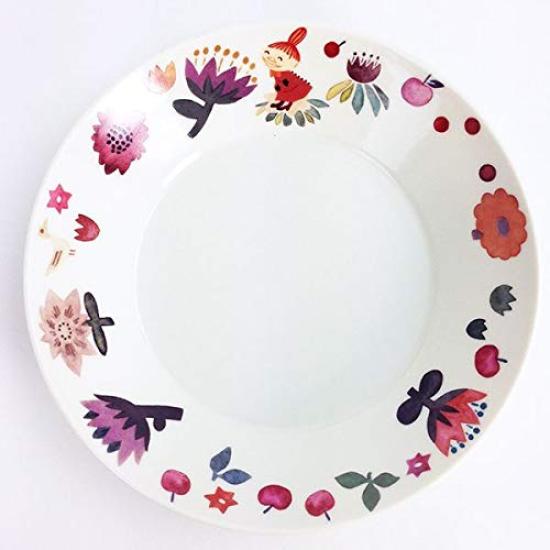 Yamaka Shoten MOOMIN 22cm Malá Mi Vhodné do mikrovlnné trouby Moomin Nordic Day Svatba Vyrobeno v "Herbarium" Talíř na těstoviny/kari, Cca. Průměr, Design, Bezpečný,