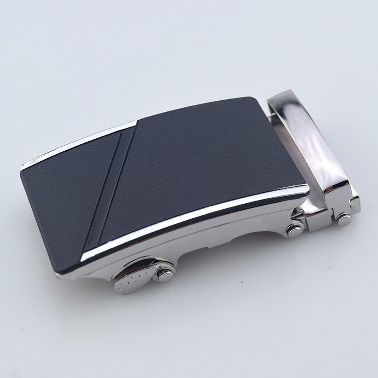 Men's Iron Automatic Belt Buckle with Logo