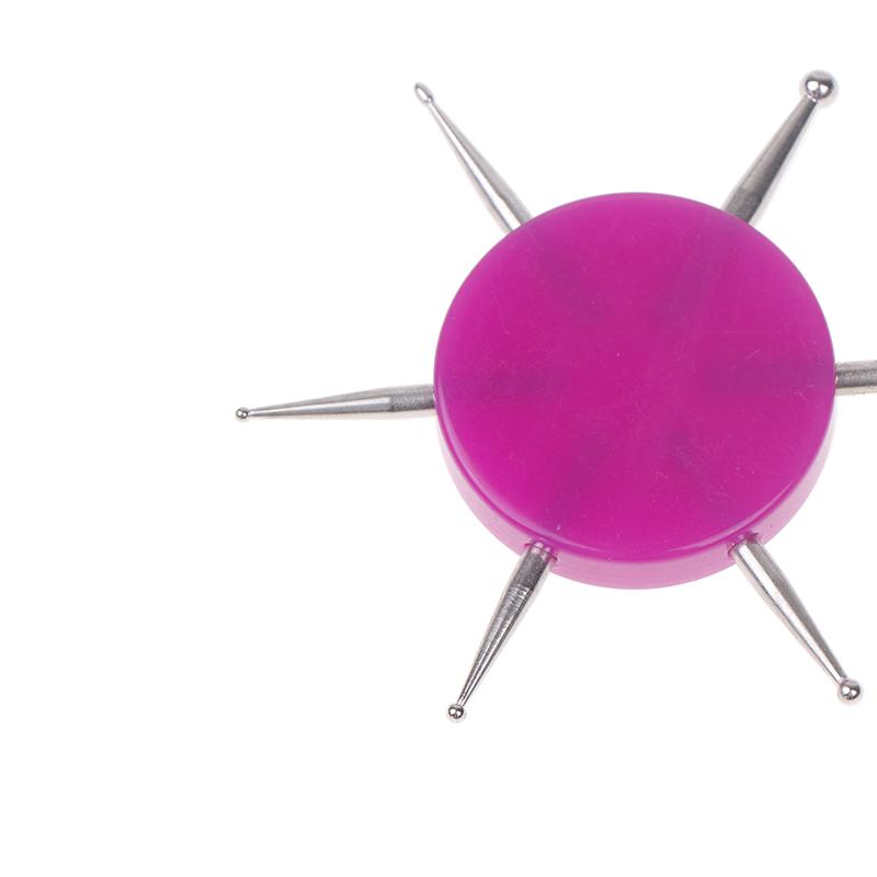 

1 шт. 6 головок для дизайна ногтей, дисковые инструменты для нанесения точек, инструменты для нанесения точек на ногти, ручка-сверло для нанесения круговых точек на ногти