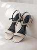 Reve By Reve Entrechat Simple Sandals Ivory [3Cm, 5Cm]