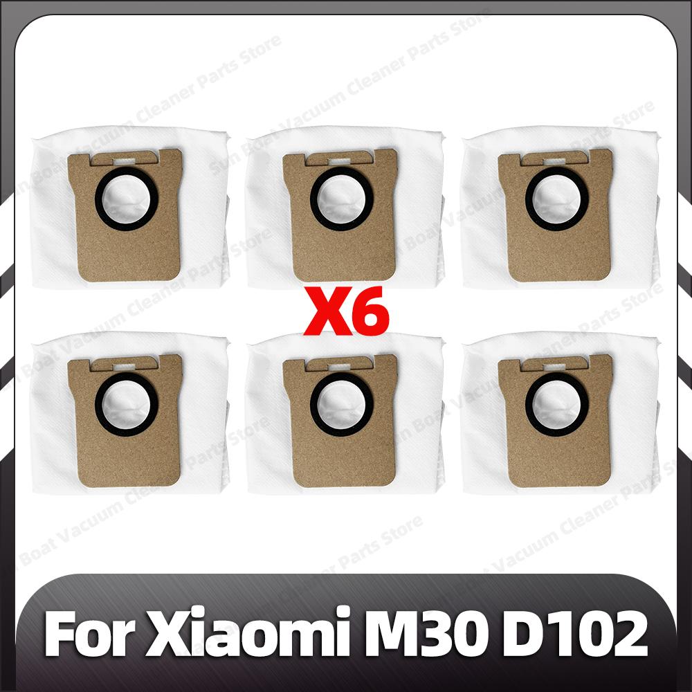 Compatible for Xiaomi M30 D102 Replacement Main Side Brush Mop Pad Dust Bags Spare Parts Accessories