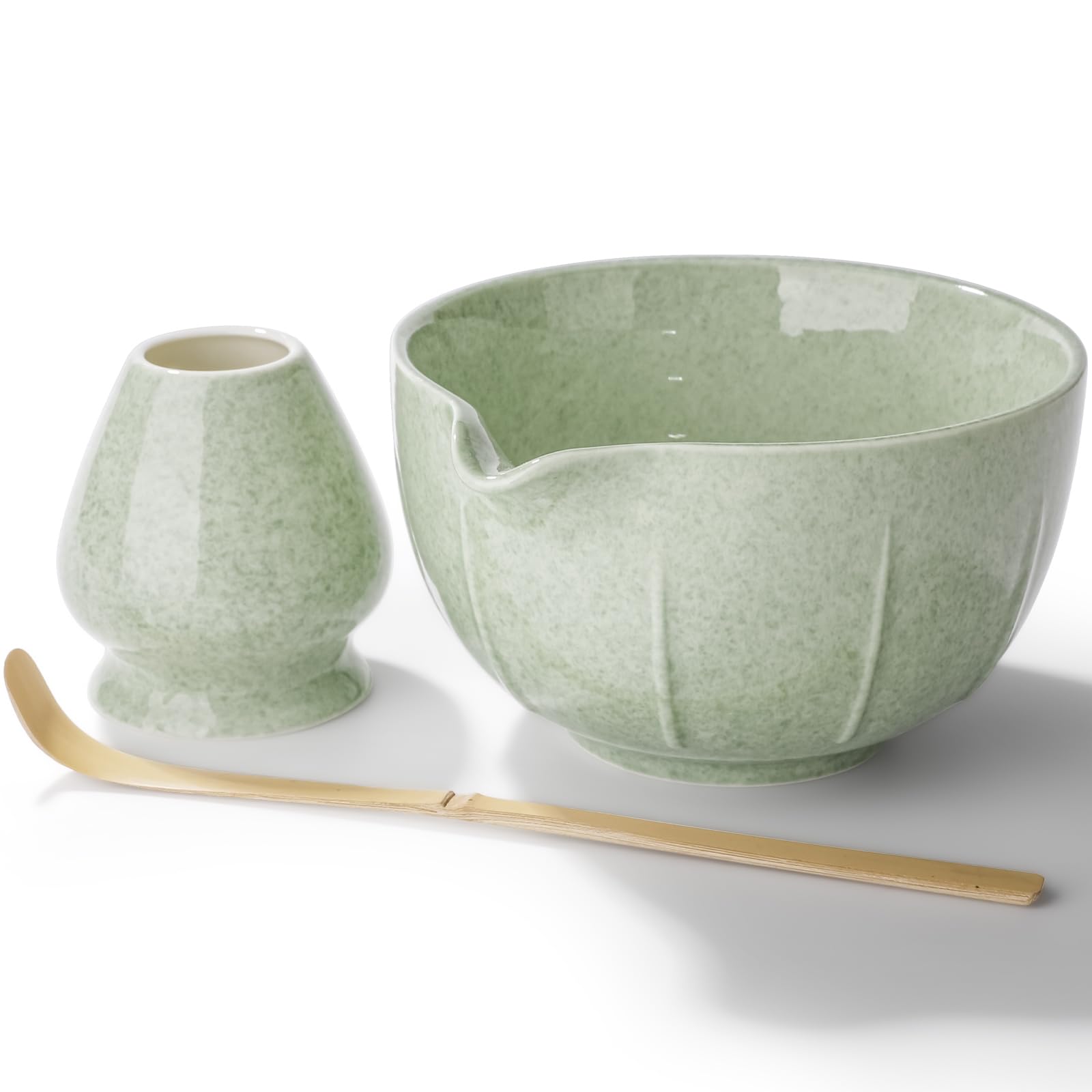 Matcha bowl set Matcha tea ceremony tea whisk tea (500ml) - set, bowl, stand, scoop.