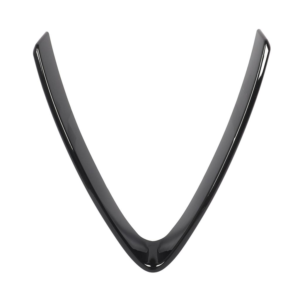 Stoßstangengrillverkleidung, V-förmiger Rahmen, Dekoration, hellschwarz, Ersatz für Alfa Romeo Stelvio 2017 bis