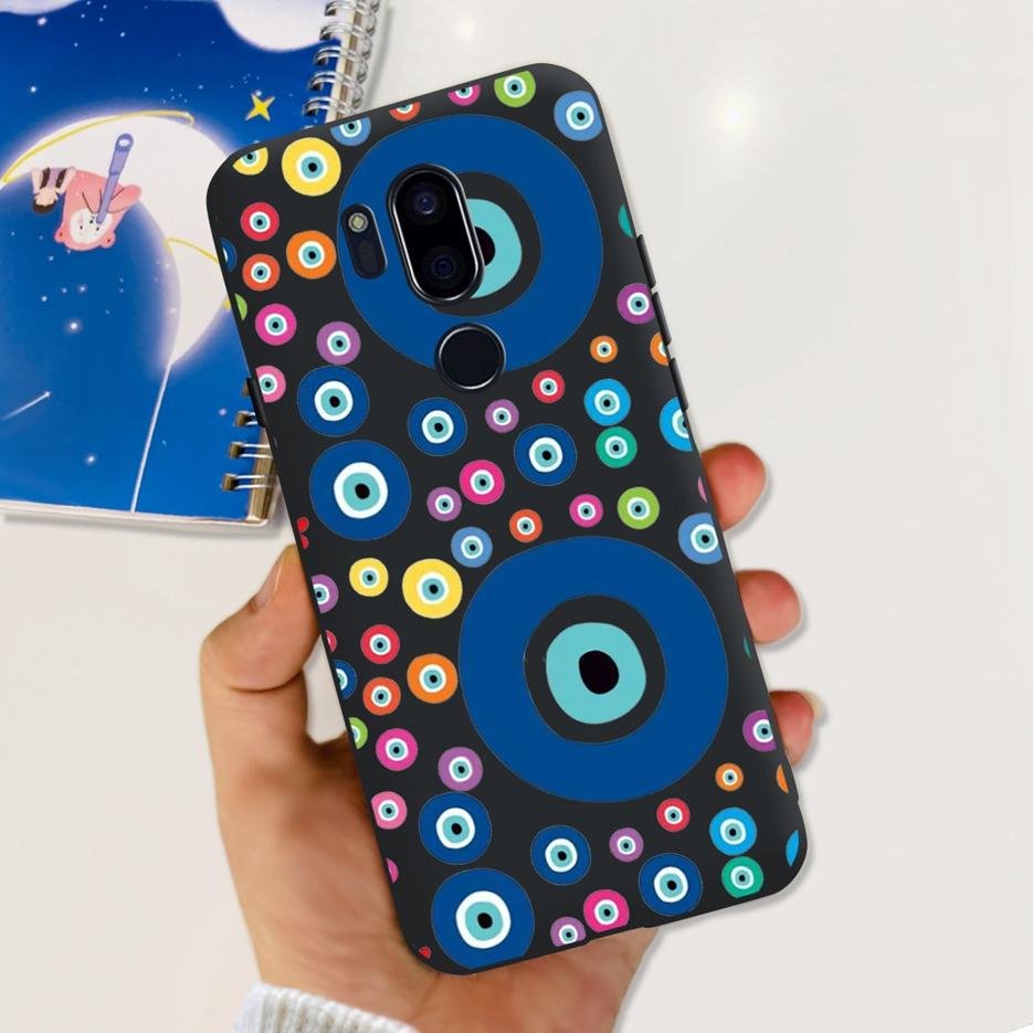 Para LG G7 thinQ Funda G710EM LM-G710 G710 Cubierta Pintada de Lujo Fundas de Teléfono de Silicona Suave Para LG G7 ThinQ Cubiertas Traseras 6.1'' Parachoques