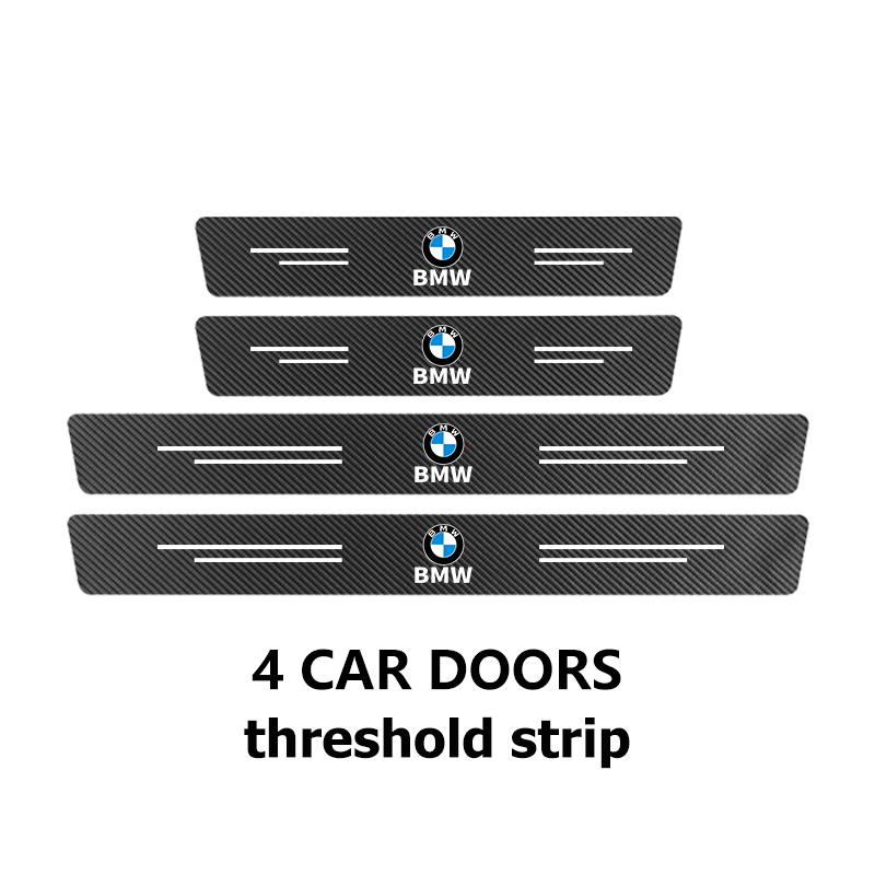 Car Sill Strip Carbon Anti-Scratch Protection Threshold Sticker For BMW M 1 3 4 5 6 7 Series M3 M6 F01 F02E34 E36 E70 F10 X6 X1