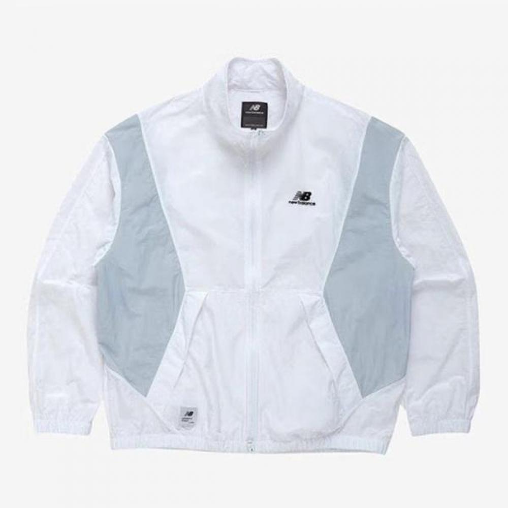 New Balance Lightweight Color Block Warm Up Jacket Windbreaker White Nbnad2