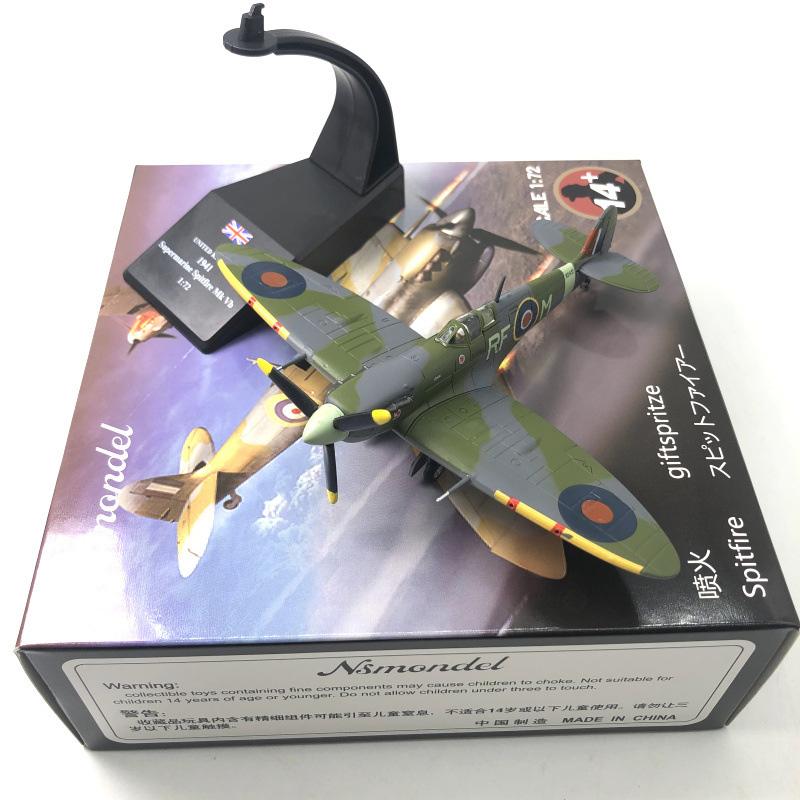 Jason Tutu 1/72 Scale Spitfire Fighter Diecast Metal Military Aircraft Model Collection Drop Shipping