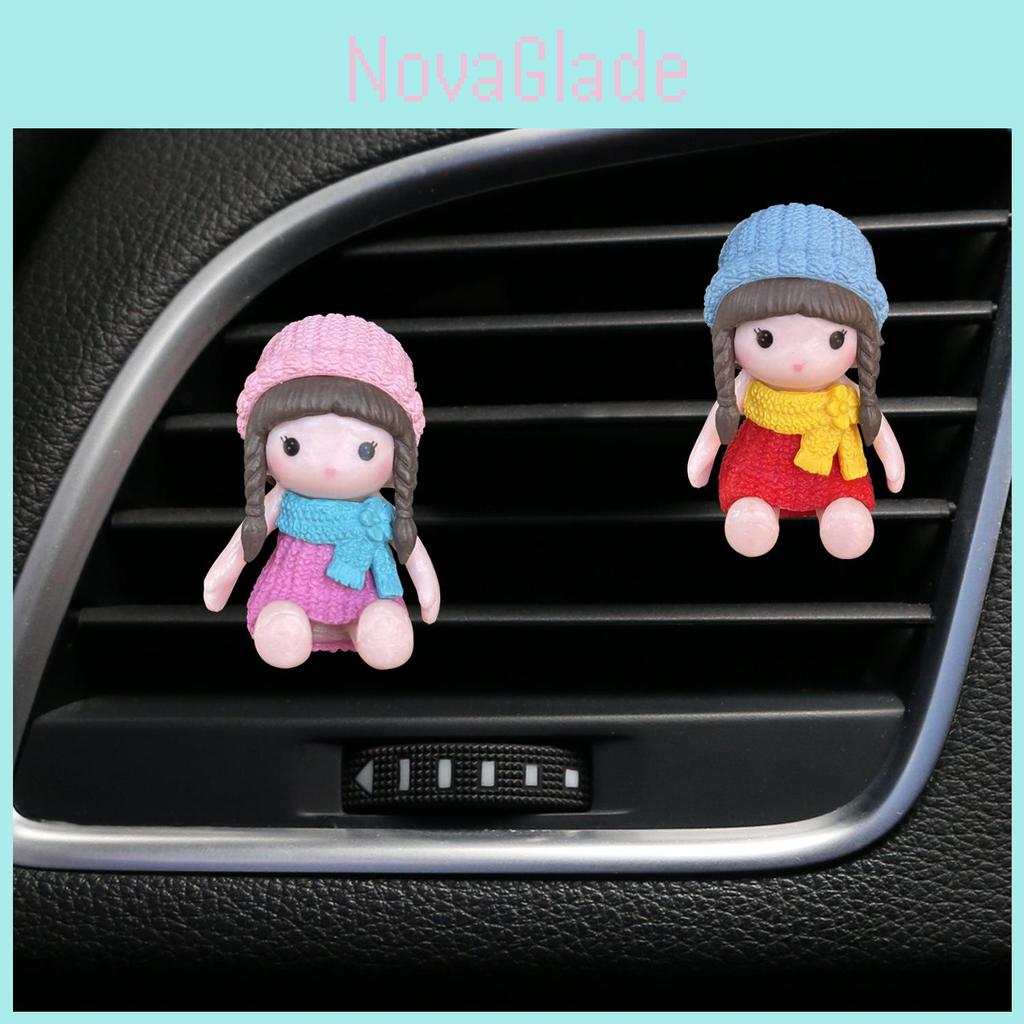 Cute Hat Girl Car Air Vent Clip Air Conditioning Outlet Personality Decoration Clip