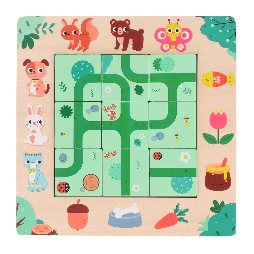 Kids Puzzle Toy Wooden Educational Jigsaw Puzzle Game for Festival Party Gathering