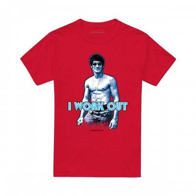 Bruce Lee Unisex Adult I Works Out T-Shirt