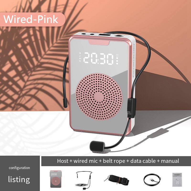 Kabelgebundener Mini-Audio-Lautsprecher, tragbarer Sprachverstärker, natürlicher Stereo-Sound, Mikrofon-Lautsprecher für die Sprache von Lehrern