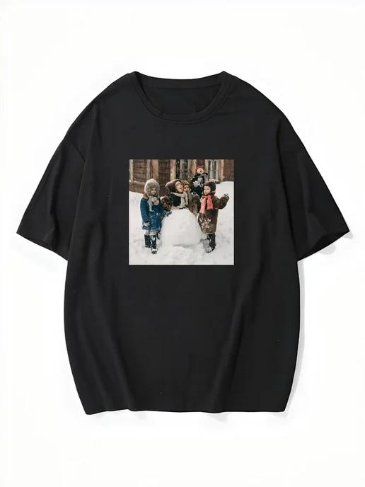 Oversized T-shirt with a 90s–2000s print 2XL
