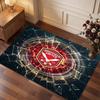 Sheffield United Football Print Crystal Velvet Rug, Comfortable Water Absorbent Non Slip Indoor Floor Carpet