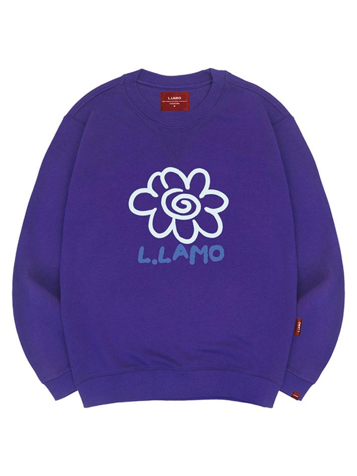 Ellamo Rolling Flower Sweatshirt Unisex Plus Size S~4Xl
