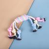 Dog Toy Macaron Color Cotton Rope Toy Teeth Resistant Interactive Play Pet Supplies