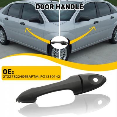Door Handle For 2000-2007 Ford Focus W/ Front Keyhole Left or Right Smooth Black