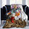 1pc, Dragon Warrior Home Decor: Super Saiyan Blanket, Perfect Gift for Bedroom, Living Room, Travel, Camping, Car, Beach, Office Naps. Cozy Flannel Th