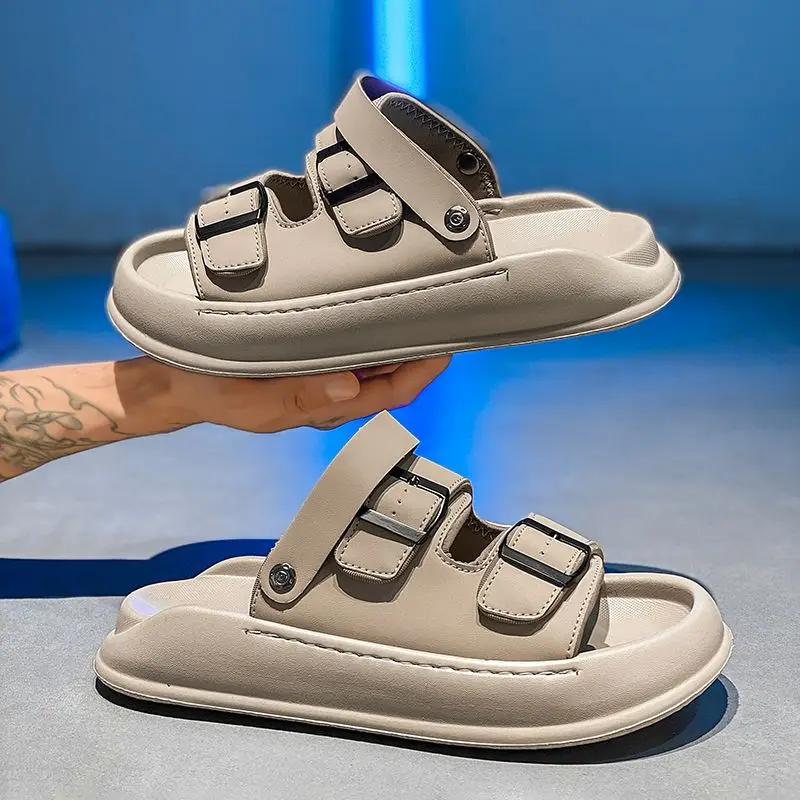 Fashion Anti-slip Male Shoe Beach With Platform Daily Use New Summer Low Price Descount Cheap Liquidation In Welcome Deal Men's Sandal