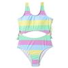 Children's Cute Striped One-Piece Swimsuit for Girls