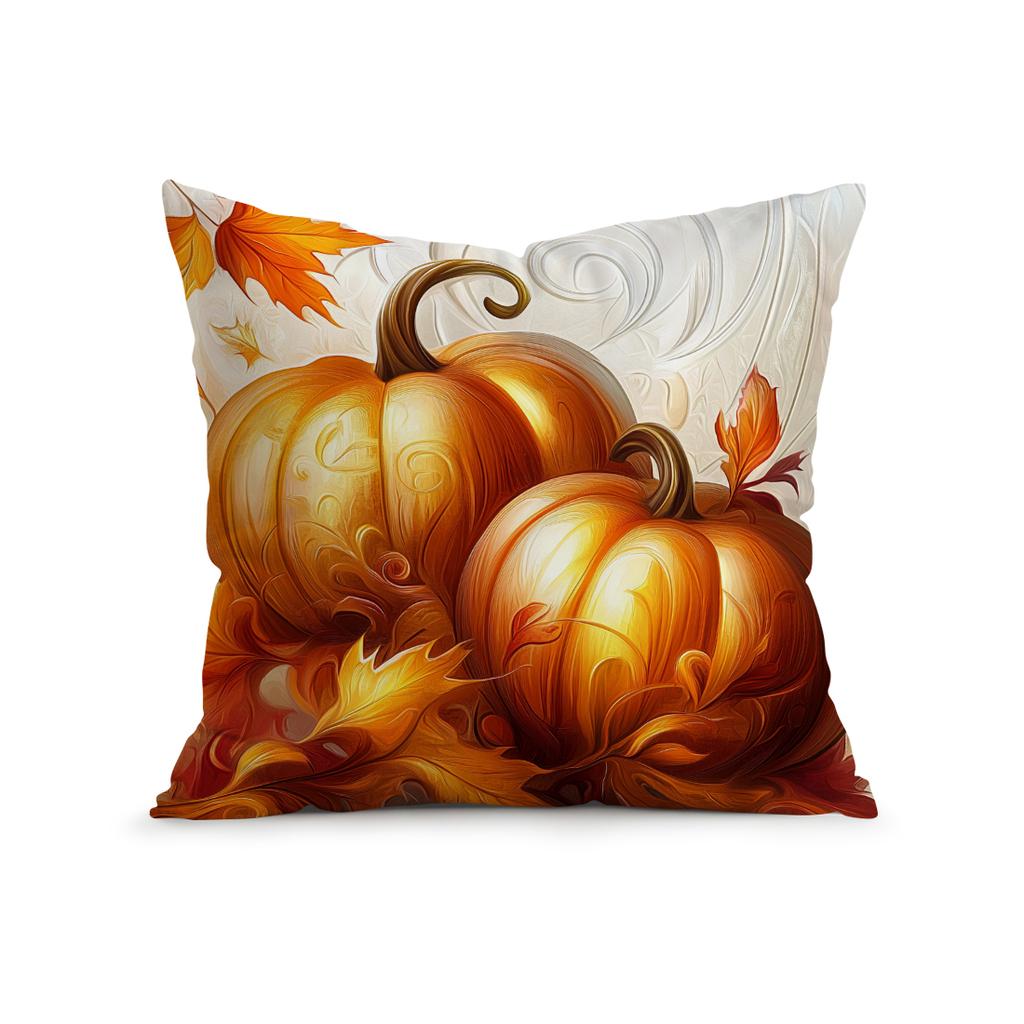 Autumn Harvest Pumpkins Cushions Pillowcase Polyester Cushion Cover Throw Pillow Sofa Decoration Pillowcover Home Car Decor