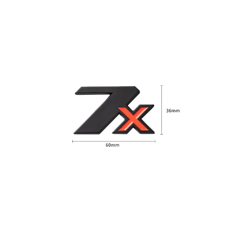 

Для ZEEKR 7X 2024 2025 Задняя дверь Персональное украшение с надписью Оригинальный логотип автомобиля Модифицированные аксессуары
