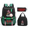 Trend Stranger Things Children'S Backpack Combination Three-Piece Male And Female Versatile Student School Bag